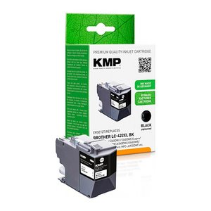 KMP  schwarz Druckerpatrone kompatibel zu brother LC-422XLBK