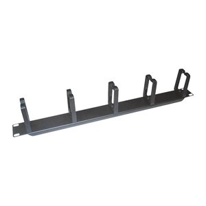 Logilink Kabelführungspanel 19" 1HE, 5 Plastikringe, schw