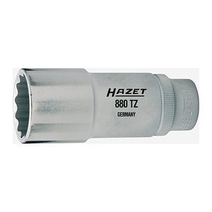 HAZET 3/8 Zoll 12-kant lang Steckschlüsseleinsatz Größe: 17,0 mm