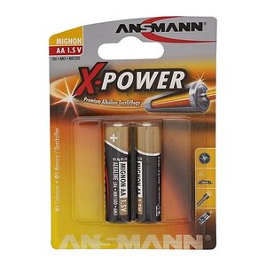 ANSMANN Batterien X-POWER Alkali-Mangan Mignon AA 1,5 V, 2 St.
