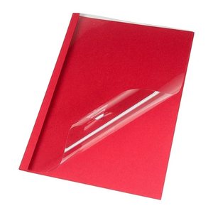 LMG Thermo-Bindemappen rot Lederkarton für 15 - 20 Blatt, 50 St.