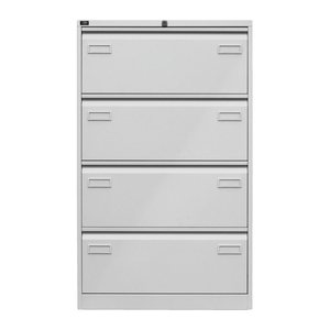BISLEY LIGHT Hängeregistraturschrank schwarz 4 Schubladen 80,0 x 62,2 x 132,1 cm, 1 St.