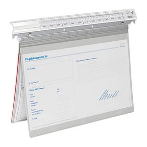 BOI Patienten-Dokumentations-Hängemappe Signal-Line Kunststoff grau DIN A4 2x kaufmännische Heftung, 1 St.