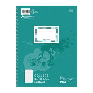 Ursus® Collegeblöcke kariert DIN A4 Innenrand, 10 Blöcke