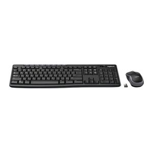 Logitech MK270 Tastatur-Maus-Set kabellos schwarz, grau