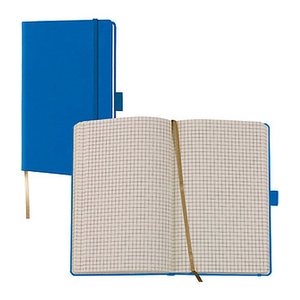 Lediberg Notizbuch Tucson ca. DIN A6 kariert, blau Hardcover 192 Seiten, 1 St.