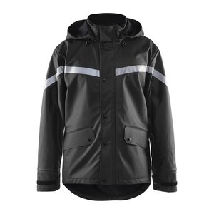 BLAKLÄDER® unisex Regenjacke 4305 schwarz Größe XL