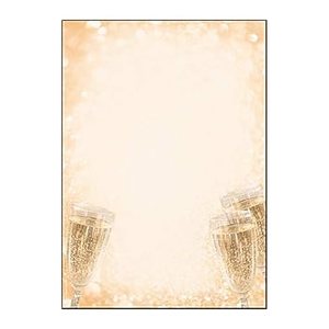 SIGEL Motivpapier Champagne Motiv DIN A4 90 g/qm 100 Blatt