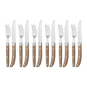 WMF Steakbesteck Ranch braun matt, 12 St.