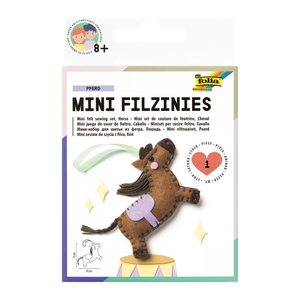 folia Nähset Mini Filzinies PFERD braun
