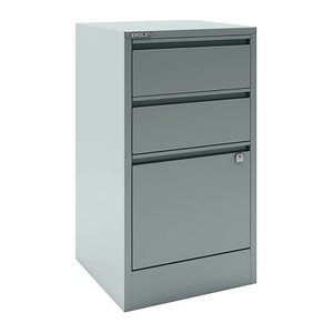 BISLEY Home Hängeregistraturschrank silber 3 Schubladen 41,3 x 40,0 x 67,2 cm, 1 St.