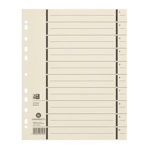 Oxford Trennblatt A4 mit Perforation aus Kraftkarton 100Stk