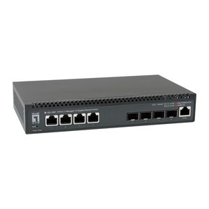 LevelOne Switch 4x10GE/4x10GSFP+ 19" Managed L3