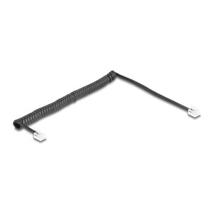 DELOCK Telefonkabel/Spiralkabel RJ11 St. zu RJ11 St. 2m