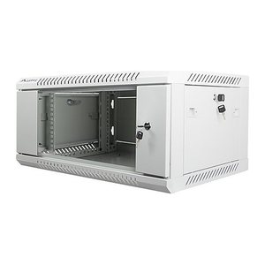 LANBERG 19" 4U 600x450 Wandgehäuse Glastür V2 (FlatPack) gr