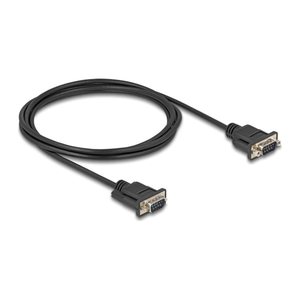 DELOCK Seriell Kabel RS-232 D-Sub9 St zu St m. Steckergehäus