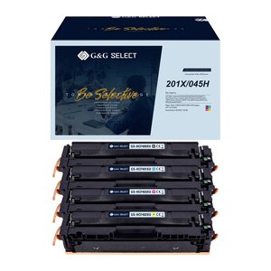G&G Select XL-Toner ers. HP 201X / Canon 045H 4 Stück
