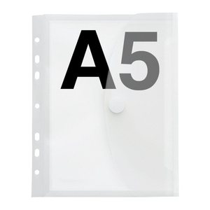 FolderSys Dokumententaschen DIN A5 transparent genarbt 0,20 mm, 10 St.