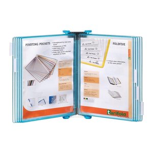 tarifold Wand-Sichttafelsystem Candy Line 414171 DIN A4 blau mit 10 St. Sichttafeln, 1 St.