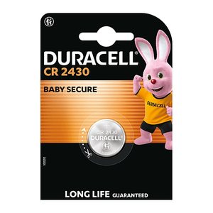 DURACELL Knopfzellen CR2430 Lithium 3,0 V, 1 St.