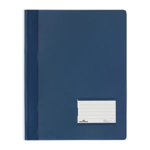DURABLE Schnellhefter DURALUX Kunststoff dunkelblau DIN A4 überbreit, 10 St.