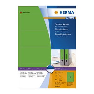 HERMA Ordneretiketten 4299 grün, 100 Blatt