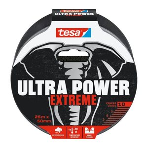 tesa tesa® ULTRA POWER Extreme Gewebeband schwarz 50,0 mm x 25,0 m 1 Rolle