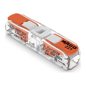 WAGO Verbindungsklemmen 221-2411 4,0 mm² 2-polig, 60 St.
