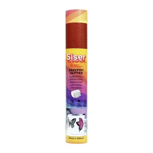 Siser® EasyPSV Glitzer Vinylfolie permanent rot 30,0 x 150,0 cm,  1 Rolle