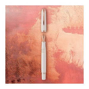 Pelikan Souverän M600 Kolbenfüller weiß/rose-gold F (fein), 1 St.