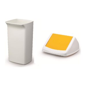 DURABLE Durabin Flip 40 Mülleimer 40,0 l weiß, 1 St.