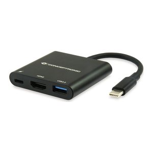 CONCEPTRONIC 3-1 Dock USB-C->HDMI/USB-A/100WPD 25cm sw