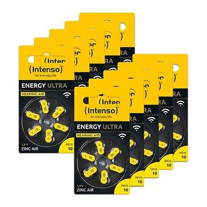 Intenso Knopfzellen PR70 / 10 Zink-Luft 1,45 V, 60 St.