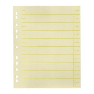 Wekre Trennblätter DIN A4 1-0 weiß/gelb, 230 g/m², 100 Blatt