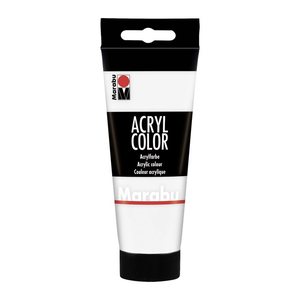 Marabu Acrylfarbe weiß 100 ml, 1 St.