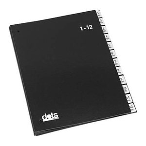 dots Pultordner 1-12, Jan.-Dez. schwarz, 1 St.