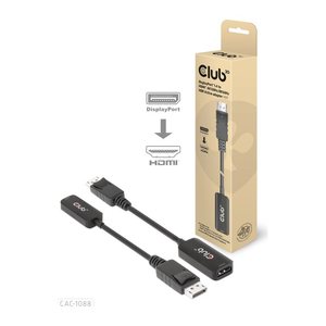 Club3D Adapter DisplayPort 1.4 > HDMI HDR 8K60Hz aktiv retail