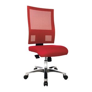 Topstar Bürostuhl Nito, PRONETSYT31 Stoff rot, Gestell alu