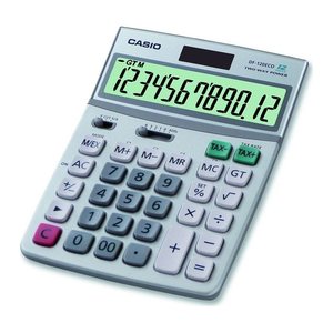 CASIO DF-120ECO Tischrechner silber