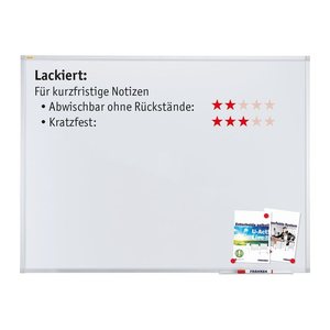 FRANKEN Whiteboard X-tra!Line SC3109 150,0 x 100,0 cm weiß lackierter Stahl
