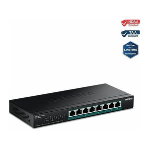 TRENDnet Switch 8-Port 2.5G PoE++ Unmanaged WallMount