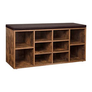 VASAGLE Schuhbank LHS010X01 braun Holz 104,0 cm