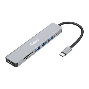 Equip Dock 7-1 USB-C->HDMI,3xUSB-A,SD/TF,100W USB-C 0.25m