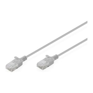 DIGITUS Patchkabel CAT 6 U-UTP Slim 0,3m Grau
