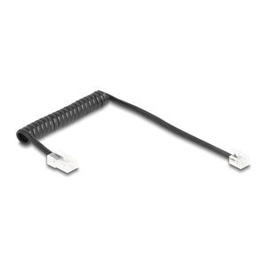 DELOCK Telefonkabel/Spiralkabel RJ11 St. zu RJ45 St. 1m S.