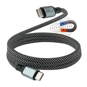 Good Connection Magnet. USB 2.0 3x2 USB-C Spiralk. schw. 1m
