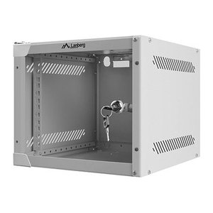 LANBERG 10" 4U 280x310 Wandgehäuse Glastür (FlatPack) gr