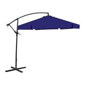Garden Pleasure Sonnenschirm sechseckig, blau neigbar Ø 300,0 cm, 1 St.