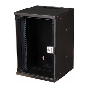 Equip 10" Wandgehäuse Glastür ECO 300x300mm 9U schwarz