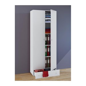 VCM my office Aktenschrank Vandol, 912196 weiß 4 Fachböden 70,0 x 40,0 x 198,0 cm